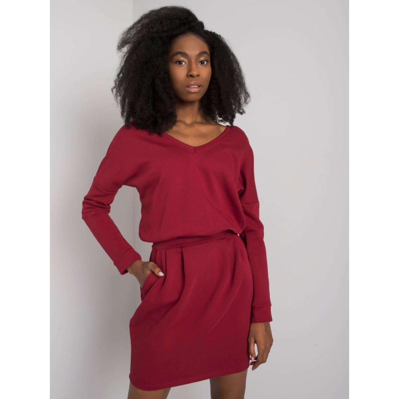 Dámské šaty Kloe RUE PARIS bordó 