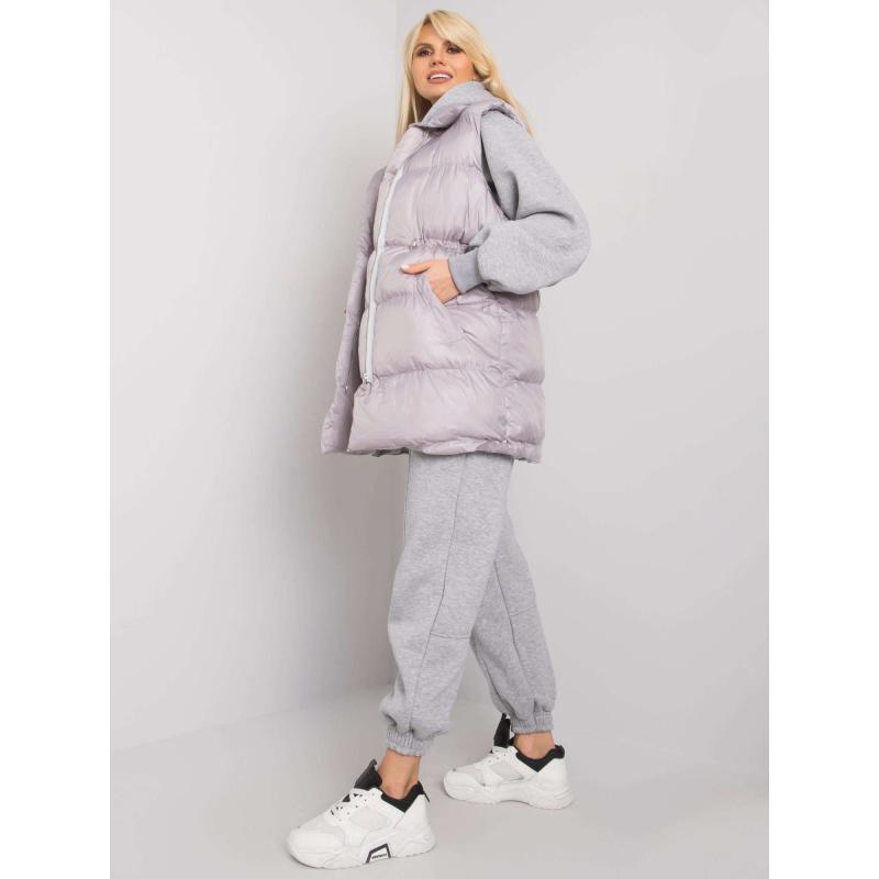 Dámská souprava s vestou ABIGAIL šedá 