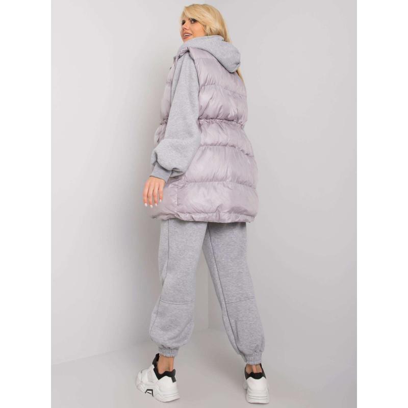 Dámská souprava s vestou ABIGAIL šedá 