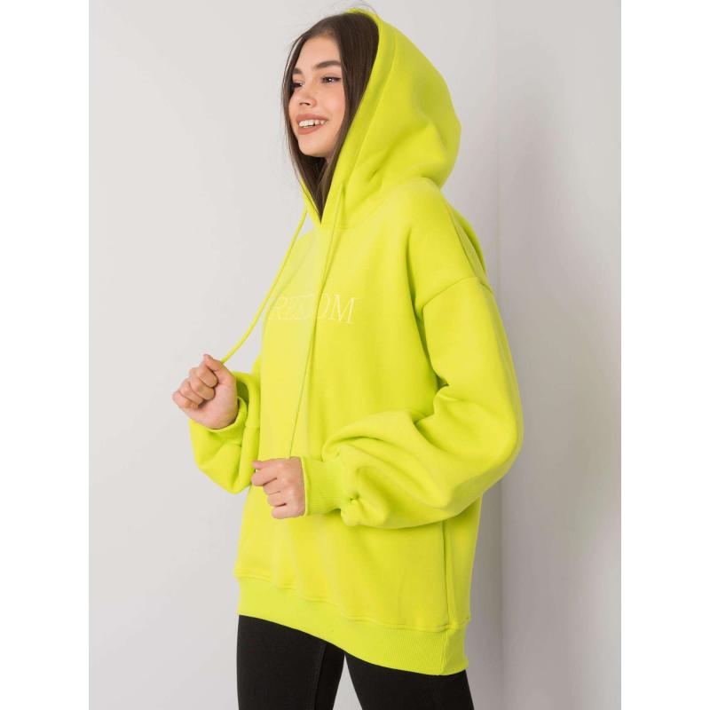 Dámská mikina s kapucí Carris RUE PARIS Fluo zelená 