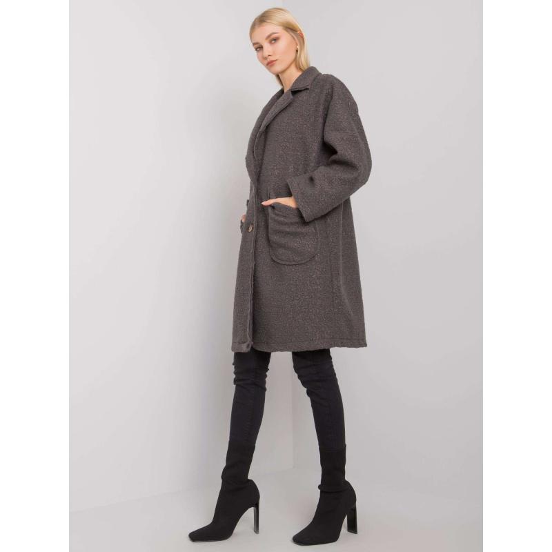 Női kabát zsebekkel Bedford OCH BELLA grafit