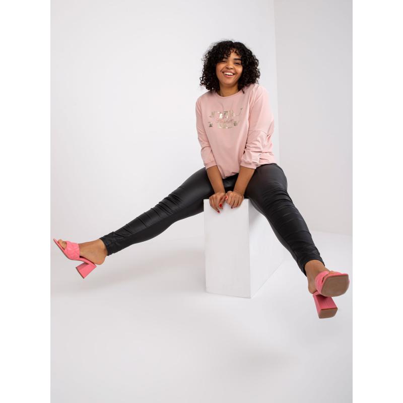 Dámská halenka s potiskem  plus size CORDELIA růžová