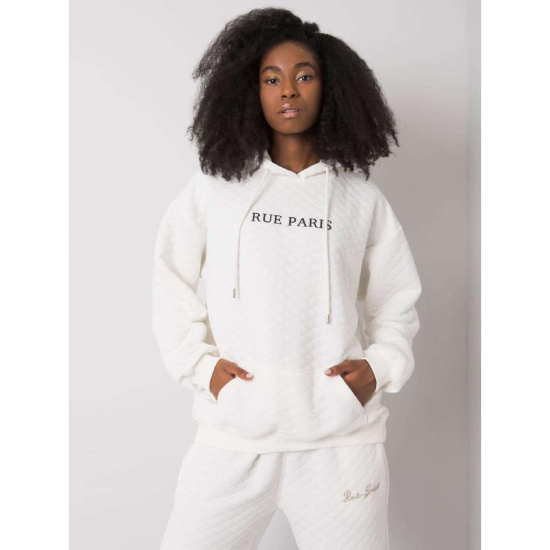 Dámská mikina prošívaná Hanna RUE PARIS ecru 