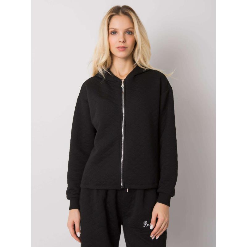 Női steppelt pulóver MELANIE fekete