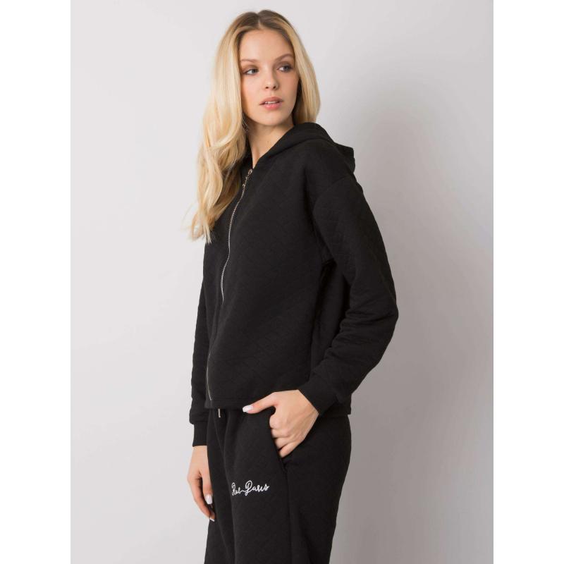 Női steppelt pulóver MELANIE fekete