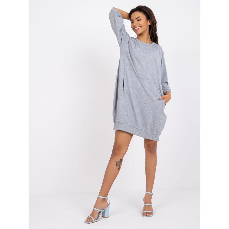 Női pamut ruha SALOU szürke