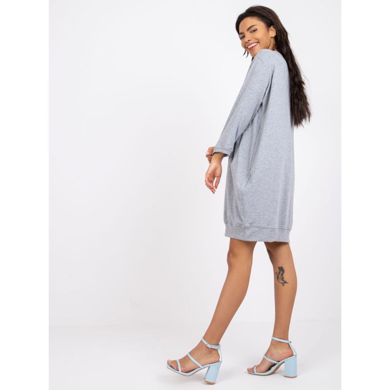 Női pamut ruha SALOU szürke