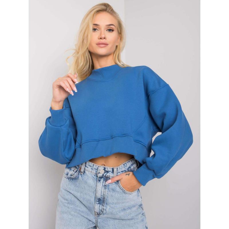 Dámská mikina s kapucí THILDE tmavě modrá 