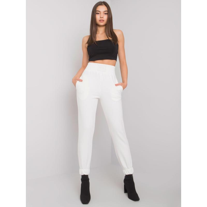 Női magas derekú melegítőnadrág ASHLAND ekrü színű