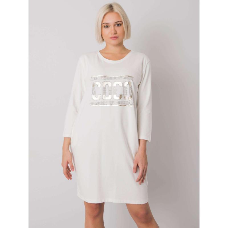 Dámské šaty s kapsami MARSEILLE ecru 