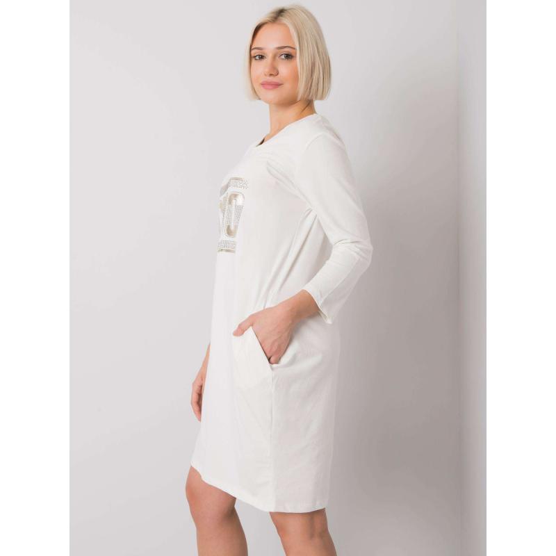 Dámské šaty s kapsami MARSEILLE ecru 