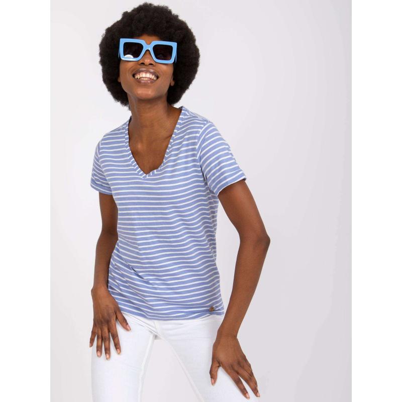 Női póló női STITCH & SOUL világoskék