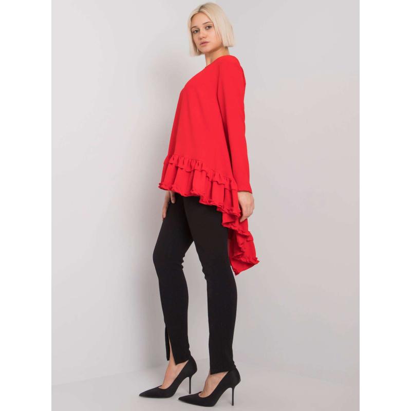 Dámská halenka s volánem Tracy RUE PARIS červená 