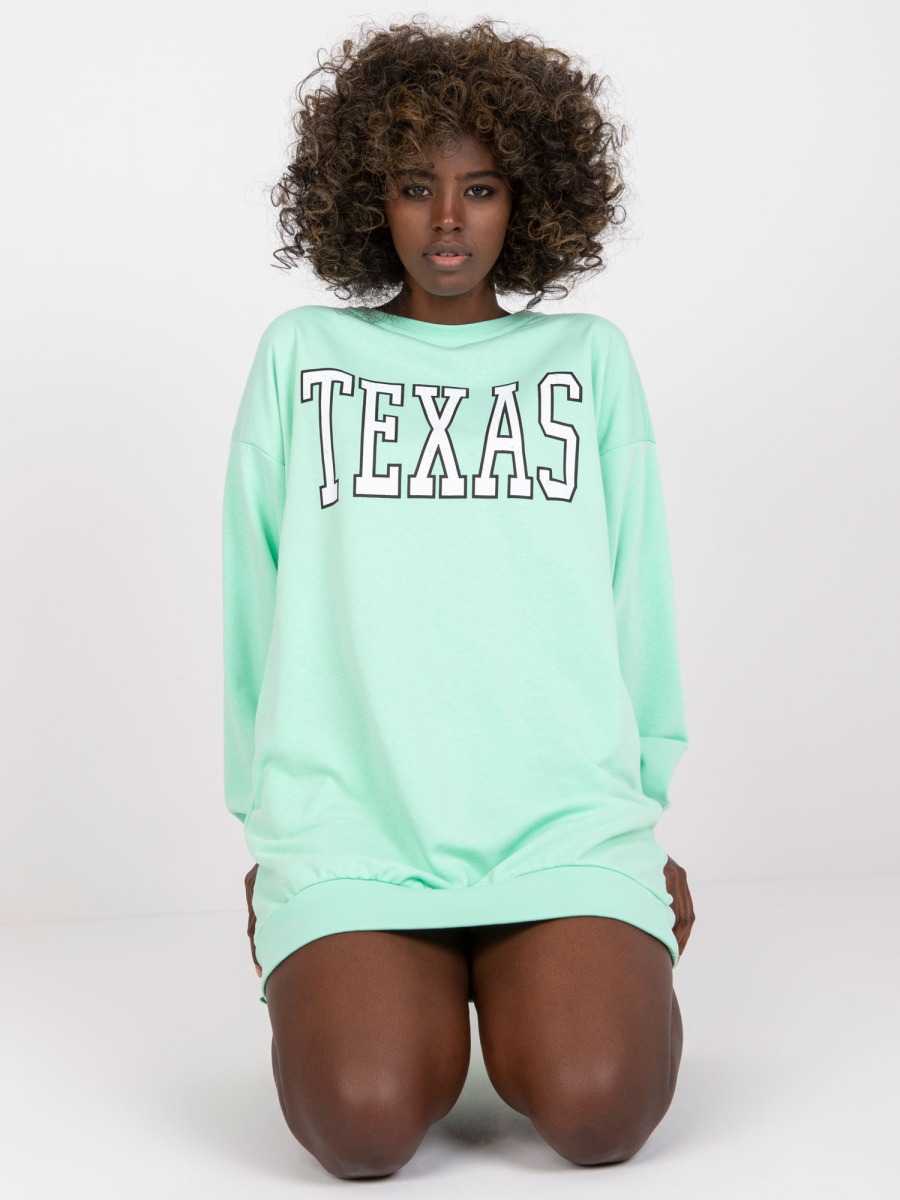 Dámska dlhá mikina POPPY mint green