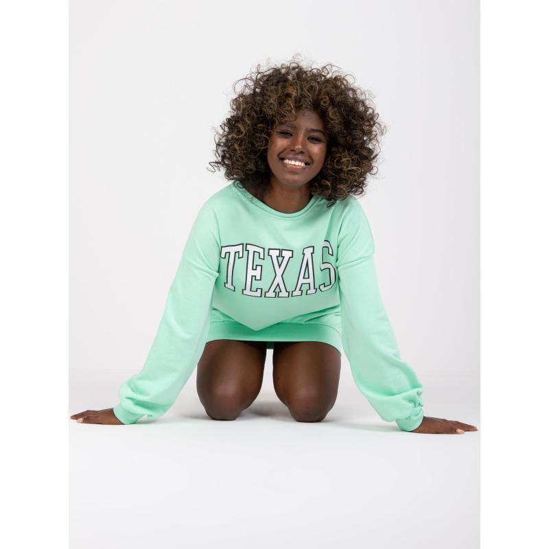 Dámská mikina dlouhá POPPY mátově zelená 