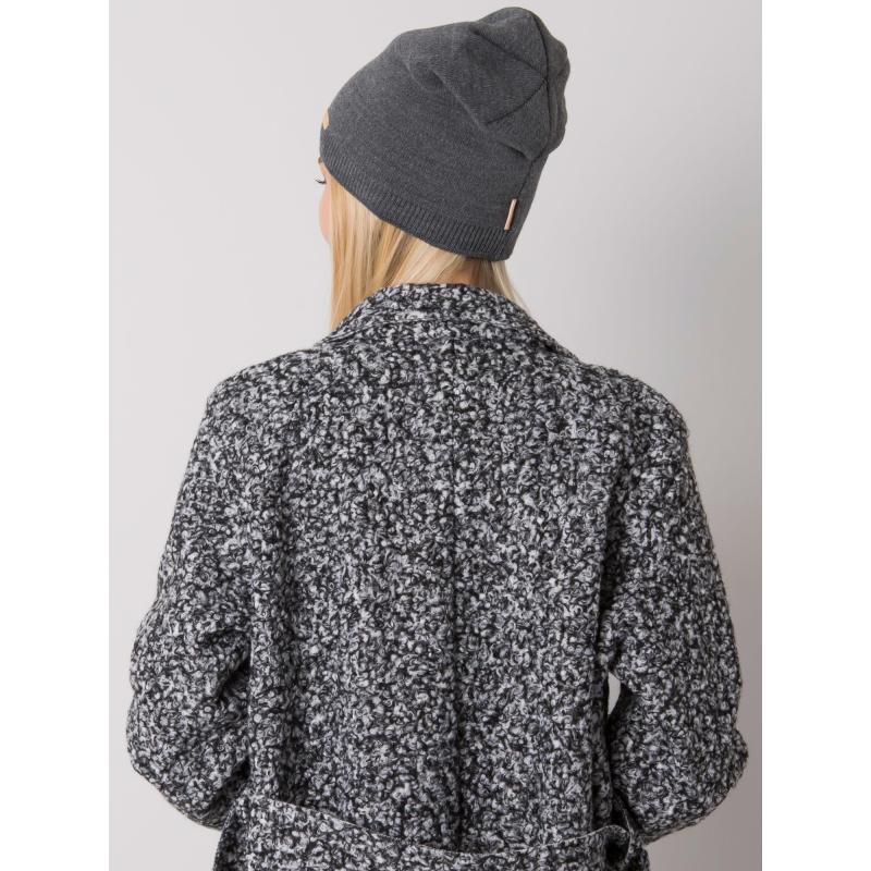 Dámská čepice RUE PARIS tmavě šedá 