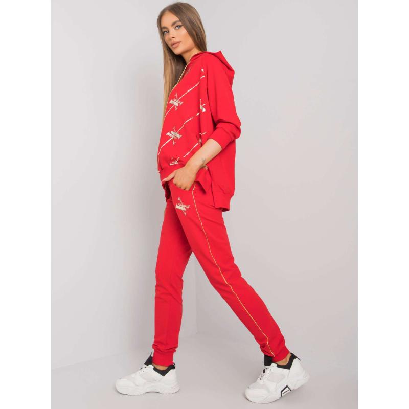 Dámská souprava s potiskem CLIFFTON červená 
