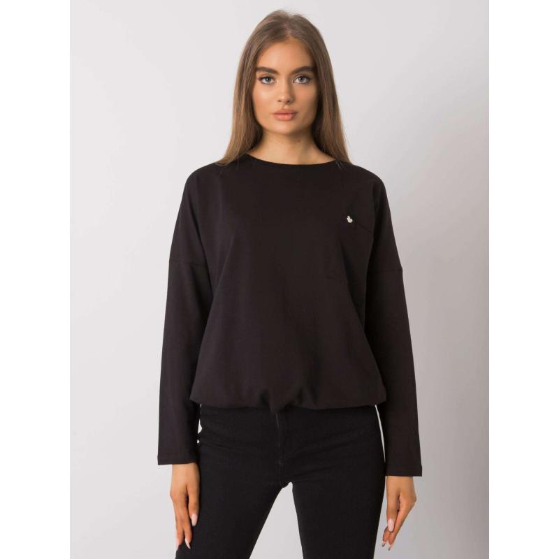 Női blúz zsebbel ORINE fekete