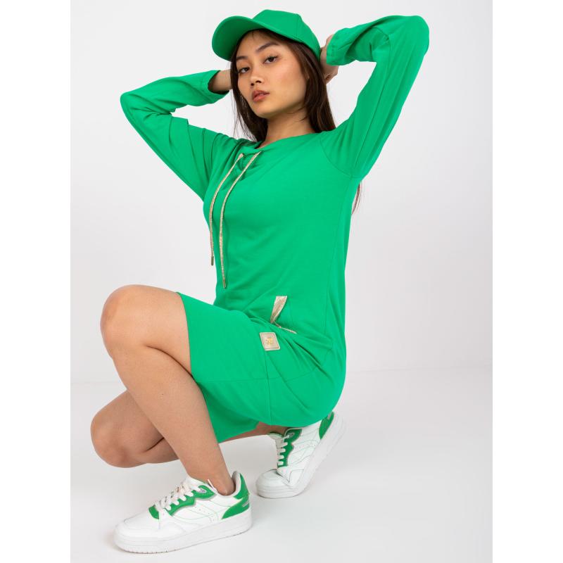 Dámské šaty s kapsami HOLLY zelené 