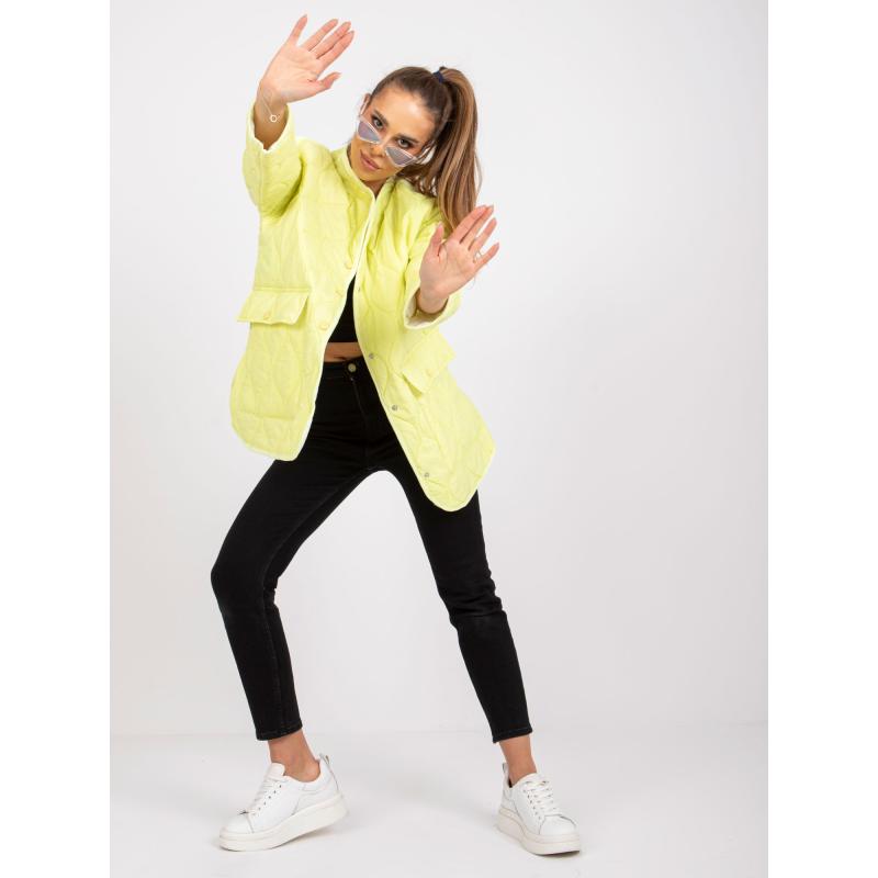 Női steppelt dzseki Callie RUE PARIS sárga