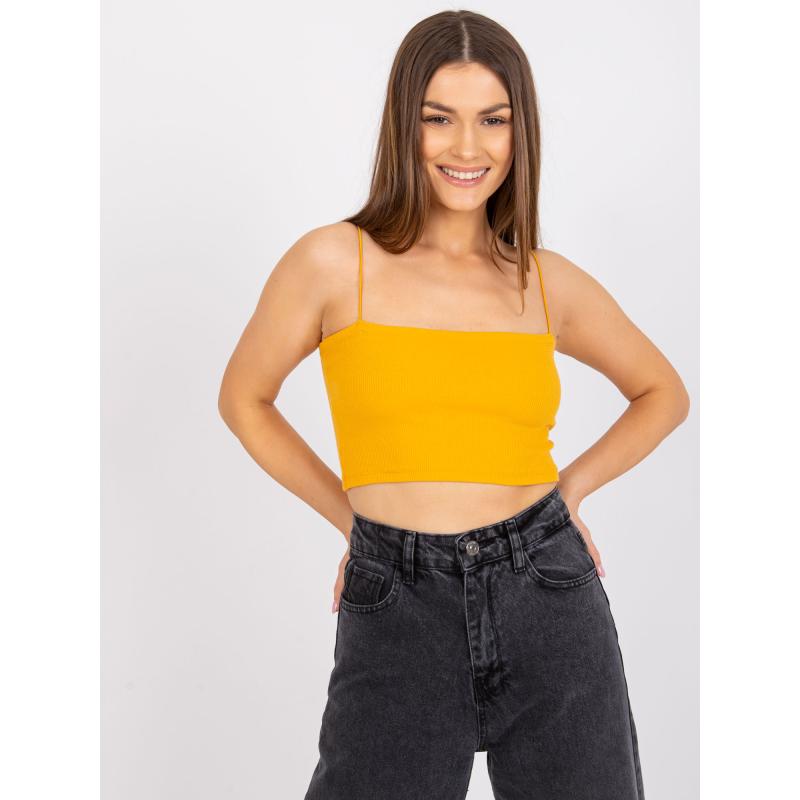 Dámský top s ramínky Aria RUE PARIS světle oranžový