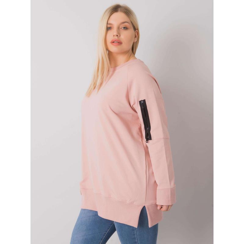 Dámská tunika plus size PARMA  tmavě růžová