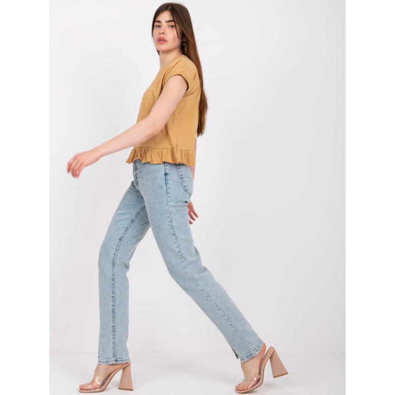 Női fodros póló Hierro MAYFLIES bézs