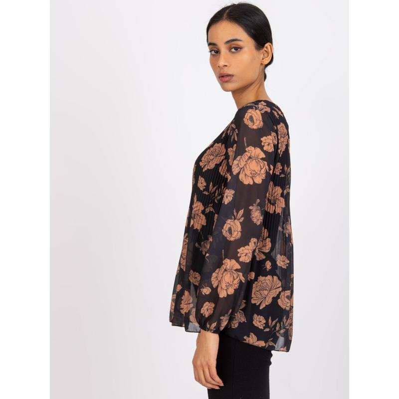 Női blúz LIANA fekete-barna