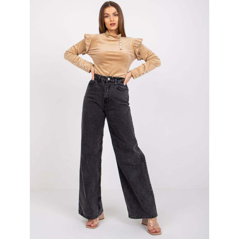 Dámská halenka s dlouhými rukávy CAPRI tmavě béžová 