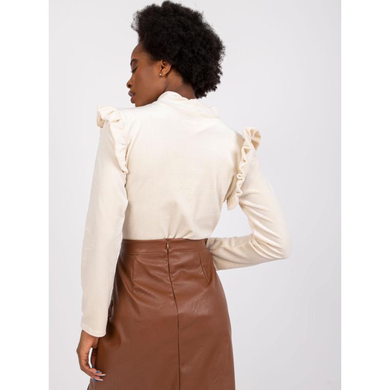 Dámská halenka s volánky EUGENIE béžová