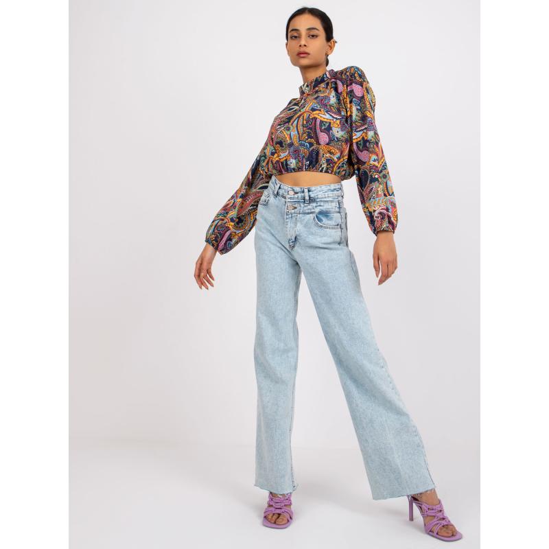 Dámská halenka s potiskem MIA tmavě modrá