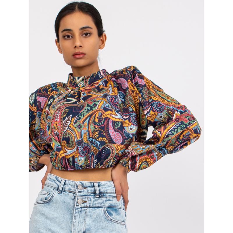 Dámská halenka s potiskem MIA tmavě modrá