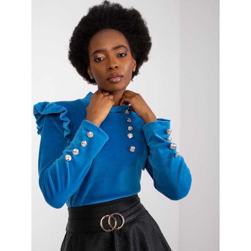 Dámská halenka CAPRI s knoflíky dolů tmavě modrá 