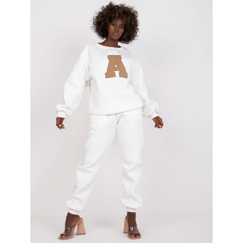 Női zsebes edzőruha EDVIGE ekrü színű