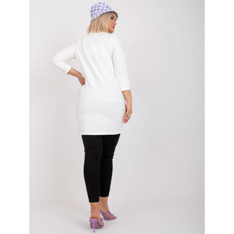 Női plus size tunika JANA ekrü színű