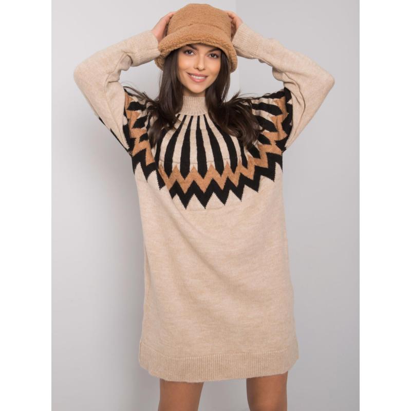 Dámské šaty Shereen RUE PARIS béžové