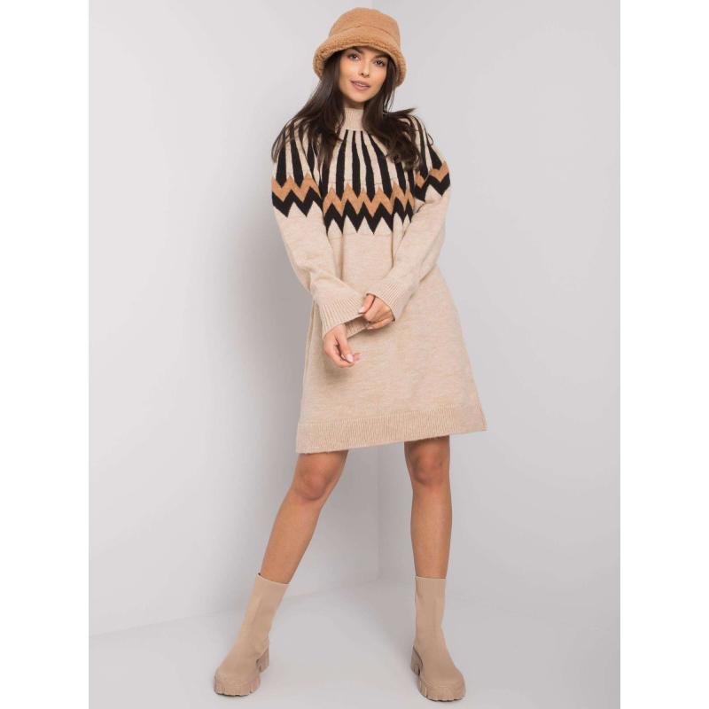 Dámské šaty Shereen RUE PARIS béžové