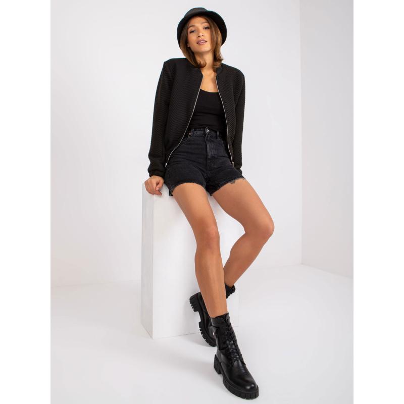 Dámská bunda s kapsami přechodná Haiti RUE PARIS černá  