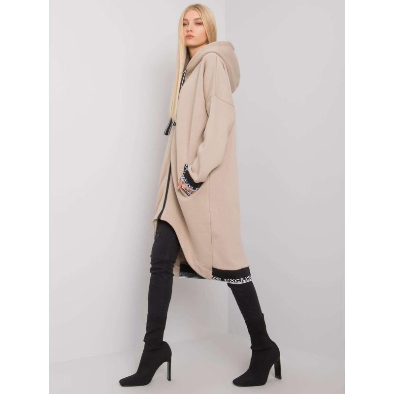 Dámská mikina s kapucí MAYAR béžová 