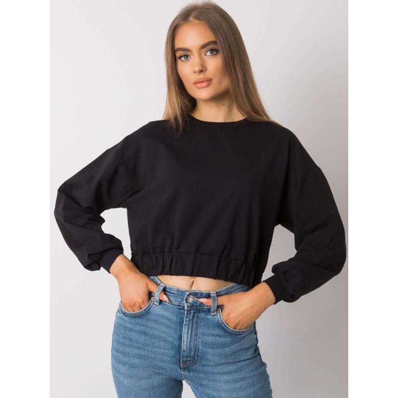 Dámská mikina bavlněná ELAIN černá 