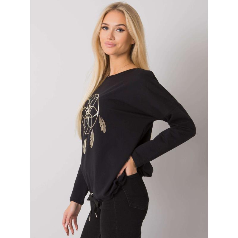 Női nyomtatott blúz Jackson RUE PARIS fekete