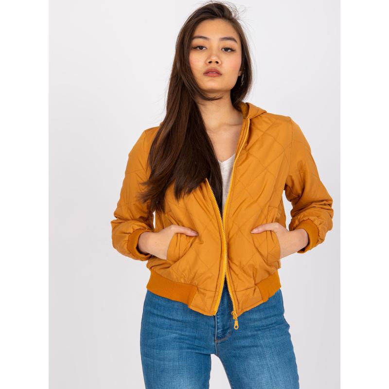 Dámská bunda krátká LARAH světle hnědá  