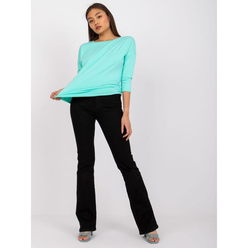 Női 3/4-es ujjú blúz APRIL türkizkék