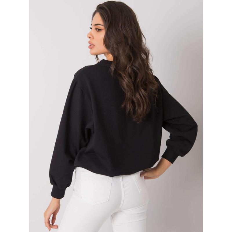 Dámská mikina s nápisem Ercolano RUE PARIS černá 