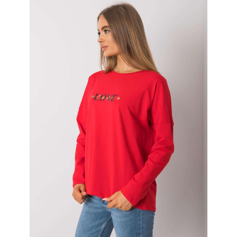 Dámská halenka s dlouhým rukávem Rochester RUE PARIS červená 