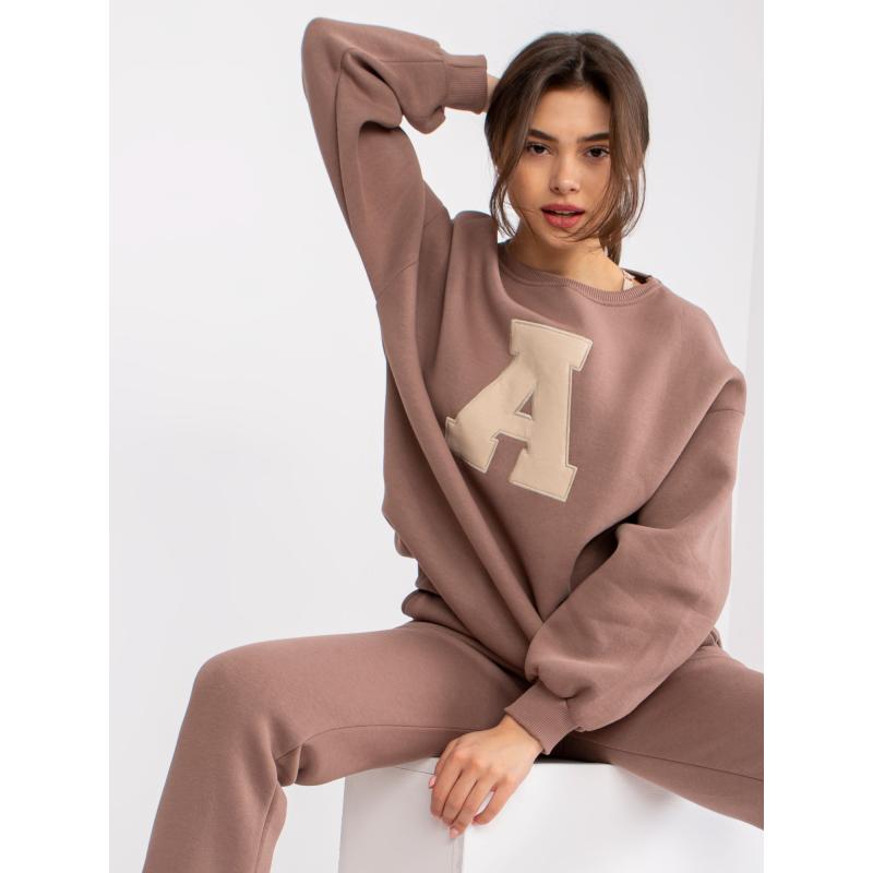 Dámská souprava bez kapuce EDVIGE hnědá