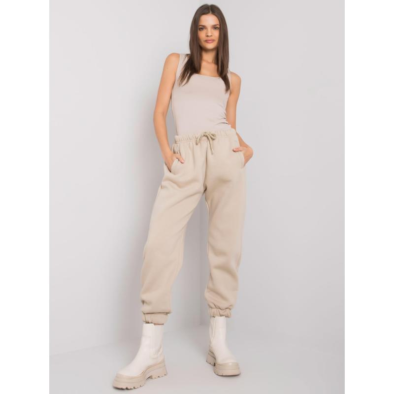 Dámské tepláky Esher RUE PARIS béžové 