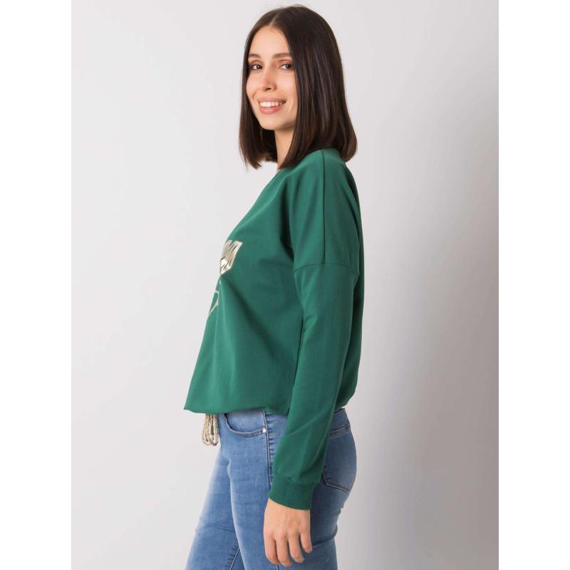 Női plus size blúz JULIEE sötétzöld