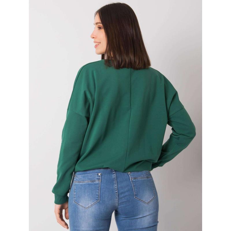 Női plus size blúz JULIEE sötétzöld