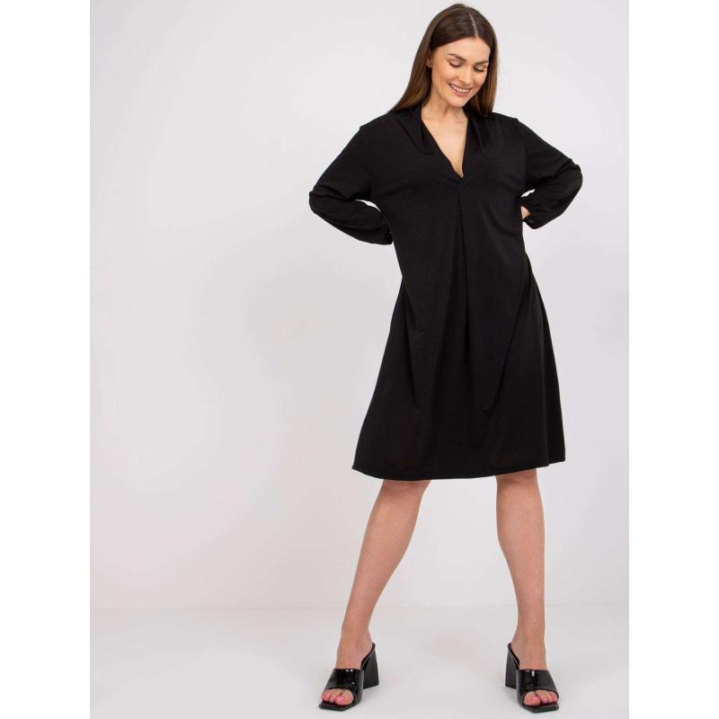 Női ruha zsebekkel RIMINI fekete